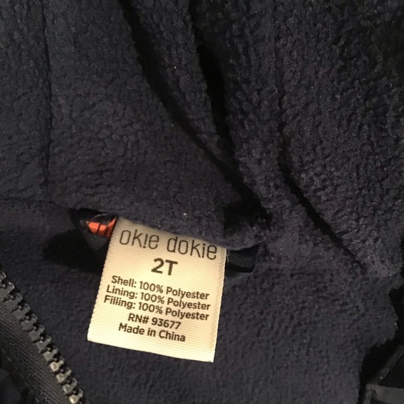 🌷OKIE DOKIE GIRLS SIZE 2T PUFFER JACKET - Picture 5 of 8